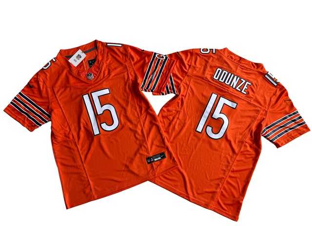 Men's Chicago Bears #15 Rome Odunze Orange 2024 Draft F.U.S.E. Vapor Stitched Jersey,We sell and wholesale Men's Chicago Bears #15 Rome Odunze Orange 2024 Draft F.U.S.E. Vapor Stitched Jersey on line form chian!